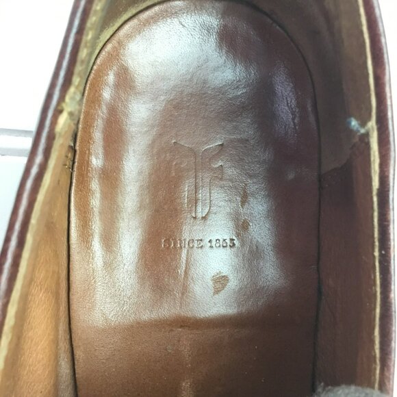 FRYE James Oxford Leather Lace Up Dress Shoe Russet Brown Mens 8D main image 7